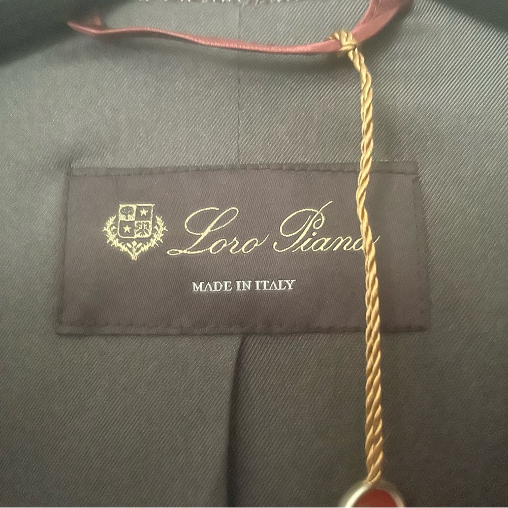 Loro Piana Coffee and Azure Check Jacket